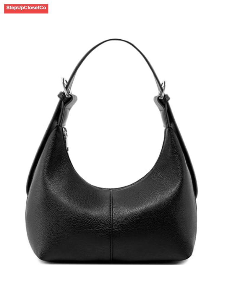 Women's Hobo Slouchy Shoulder Handbag Crossbody Purse Faux Leather Vegan